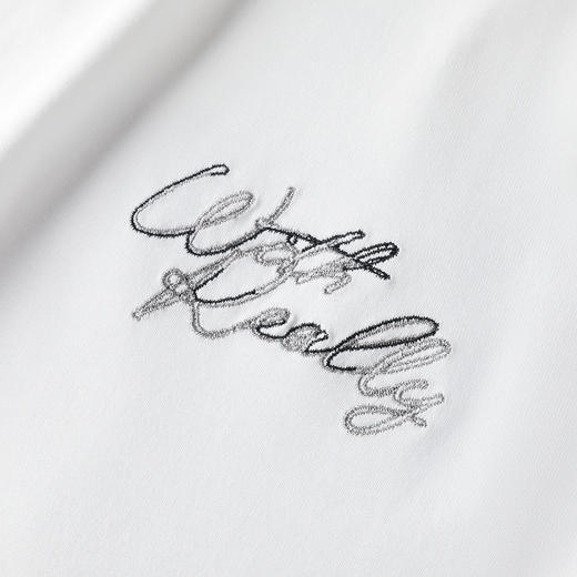 GXG男装【100%棉】春季简约刺绣字母圆领休闲男式长袖T恤K&C 商品图8