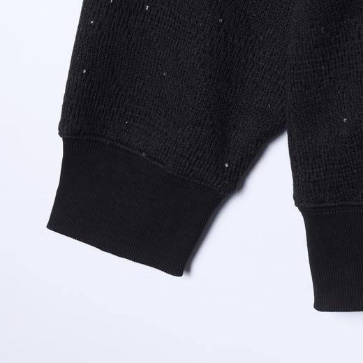 9553SDSA男士秋冬新款痞帅男装美式复古亮片半拉链立领卫衣百搭宽松潮 商品图3