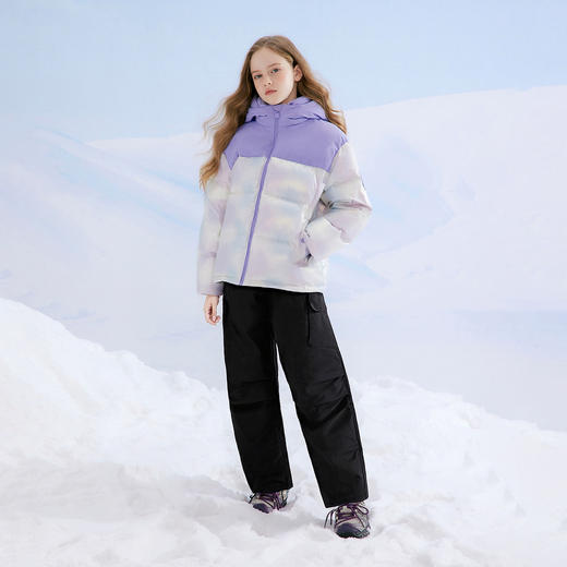 笛莎Deesha 女童2025年冬季中大童儿童加厚加绒弯刀工装长裤 商品图3