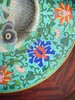 【已售】独角鹿西洋古董20世纪初法国出品东方主义风格祥云纹木雕镶嵌双鱼戏水主题掐丝珐琅面圆凳 商品缩略图4