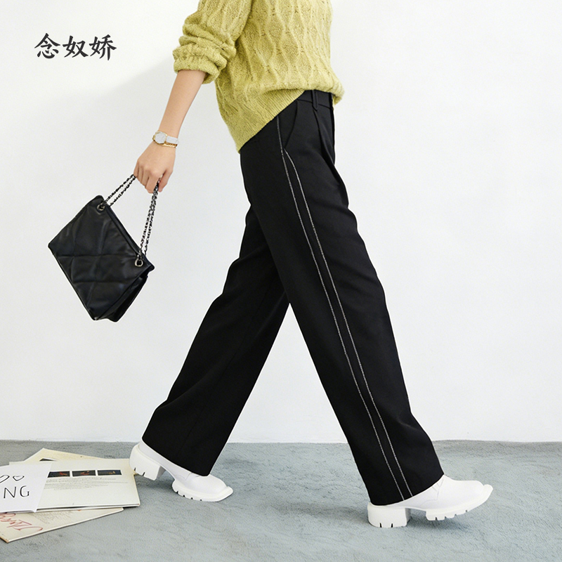 【商场同款】CNT5974 “ 通勤商务裤 ”  松弛有度 侧边双线装饰，显瘦精致 面料厚实有支撑感 显瘦包容