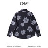 2741SDSA男士秋冬新款痞帅男装潮牌撞色花朵印花翻领领带衬衫百搭时尚 商品缩略图5