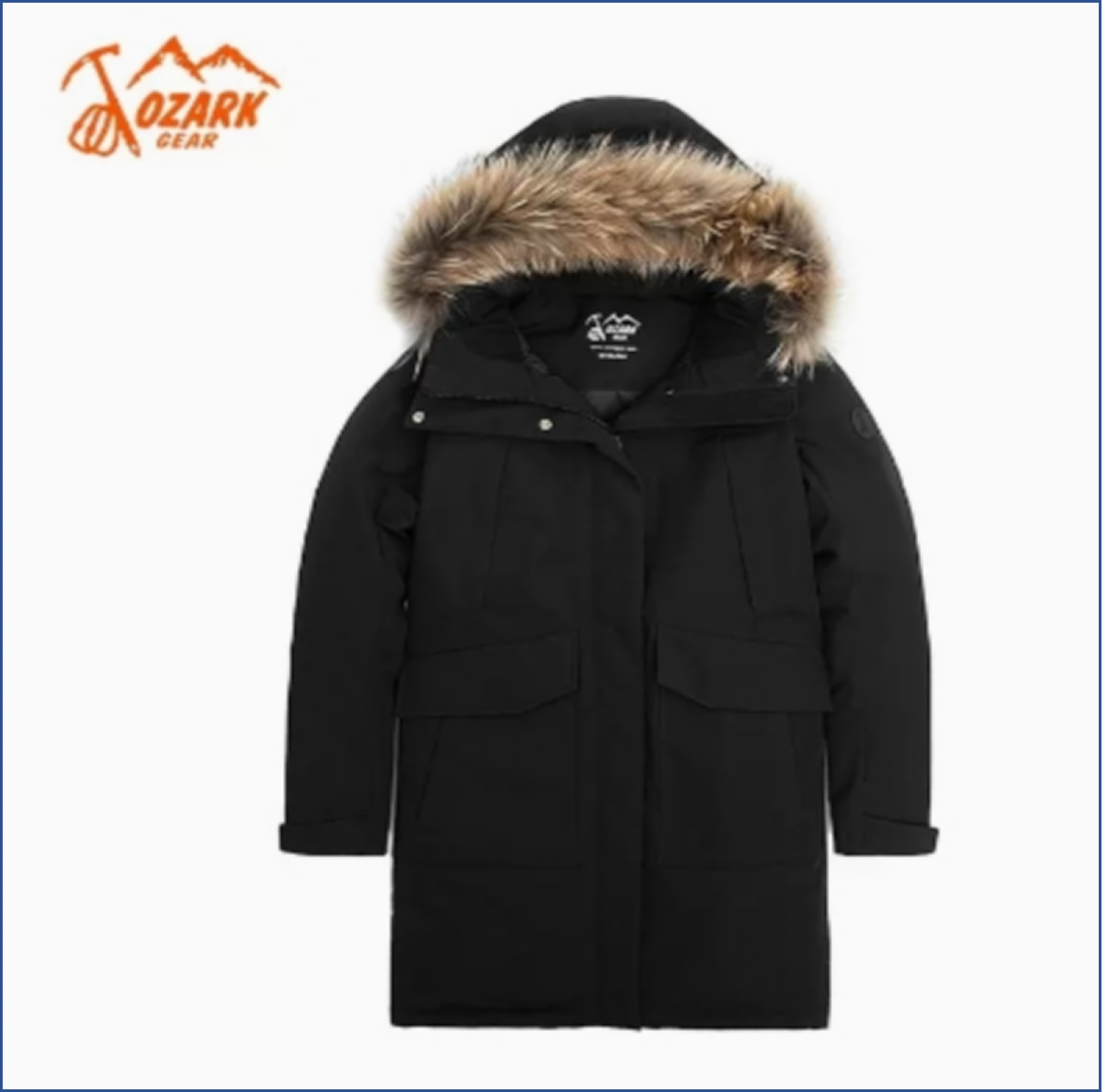 【年货炸场】奥索卡女款女中厚长款保暖羽绒服 156617【无货退款】