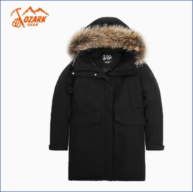 【年货炸场】奥索卡女款女中厚长款保暖羽绒服 156617【无货退款】