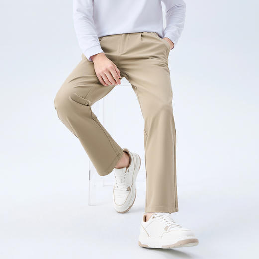 【针织弹力/调节腰头】柒牌男装休闲针织长裤柔软舒适男士裤子130H71510 商品图5