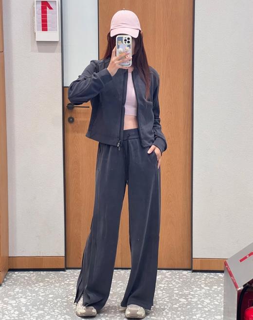 一店k （代工厂订单！）🦌又一条神裤级别的存在！太舒服了啊啊啊！独家莫代尔混纺面料！上身瞬间就可以封神了！完全不显胯宽！巨巨巨显瘦！26ss早春softstreme高腰罗纹拼接阔腿休闲裤 商品图1