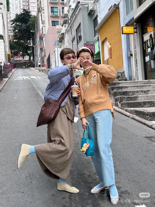 【周末秒杀 直接调价 下单即可】45R 日系复古 做旧风 连帽加绒 卫衣［前短后长］ 商品图2