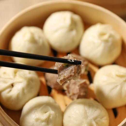 【浙江老字号】信德茂有机黑猪肉包子 鲜肉小笼包速食150g*8袋 商品图8