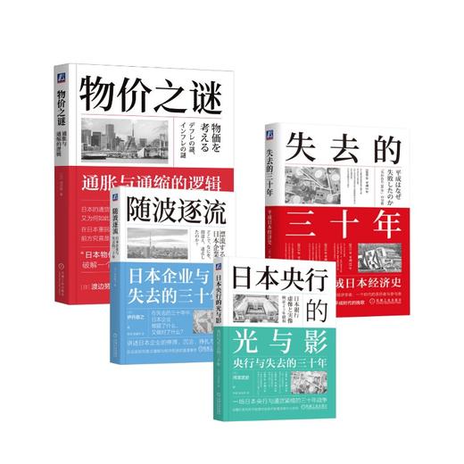 日本经济系列4册 失去的三十年+日本央行的光与影+随波逐流+物价之谜 商品图0