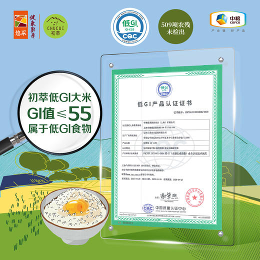 中粮初萃低GI大米1.05kg 饱腹感强 餐后血糖平稳 老人孕妇控糖人群可食 商品图2