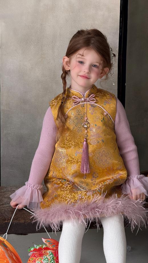 金绫背心裙 金绫打底衫 商品图2