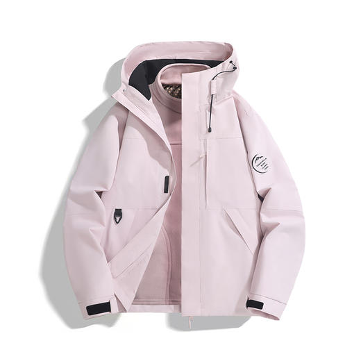 男女同款三合一冲锋衣外套 两种厚度可选 三合一款 单件款 4S0004 商品图2