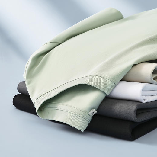 GXG男装【凉感透气】夏季简约纯色户外休闲男式短袖T恤K&C 商品图2