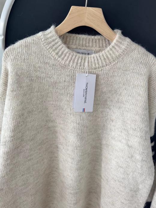 F011627撞色条纹设计感套头毛衣女2026春秋冬款宽松慵懒风针织衫 商品图11