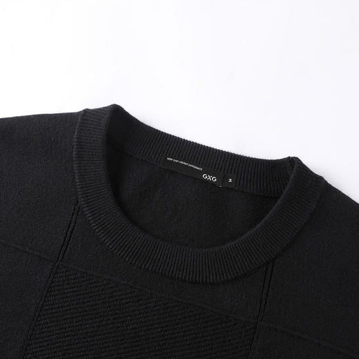 GXG男装【中国红】春季时尚百搭情侣本命年毛衣宽松圆领针织衫K&C 商品图11