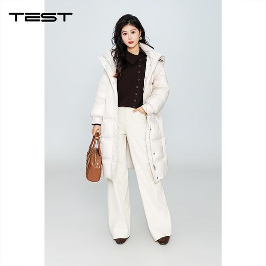 冬上新宽松加厚氛围感穿搭保暖过膝长羽绒2254194 商品图1