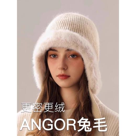 【兔毛绒针织护耳帽】冬季骑行帽加绒防风抗寒保暖毛线帽冷帽韩版 商品图0