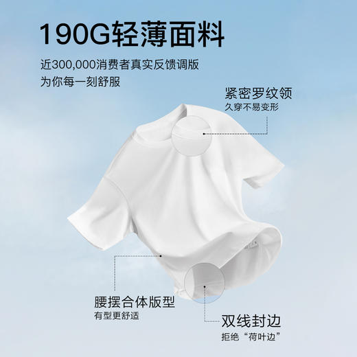 GXG男装【100%棉】夏季简约百搭轻薄透气男式短袖T恤K&C 商品图11