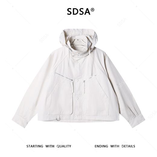 OAS2811SDSA男士秋冬新款痞帅男装韩版纯色降落伞短款连帽夹克外套百搭 商品图1