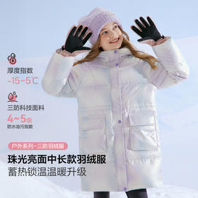 笛莎Deesha 童装女童亮面羽绒服2025年冬季新款女孩儿童时尚保暖外套