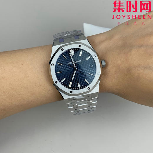 VS爱彼皇家橡树15500系列 无卡度 丹东4302一体机芯 新陶瓷滚珠轴承版 蓝色盘 男士腕表 表径41mm 商品图8