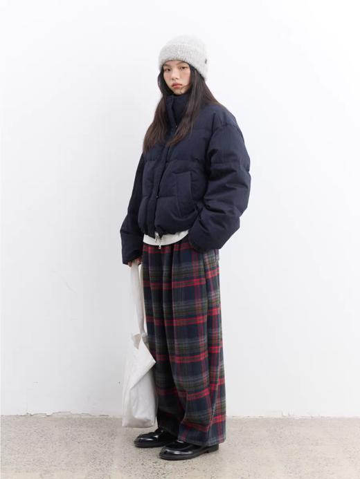 步履不停/5D43195C/顺毛格纹色织长裤加绒裤 商品图1