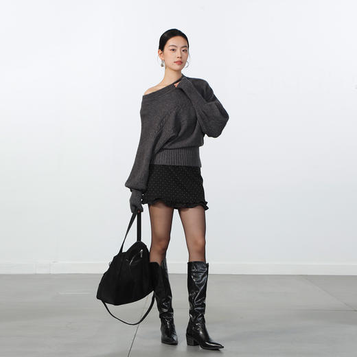 极简木耳边波点半裙-纪念日百货门店同款169296169 商品图3