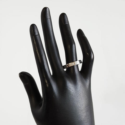 【95新】BVLGARI宝格丽B.zero1系列33999618K白金单钻logo签名戒指63号中性款 090126NJT42 商品图7