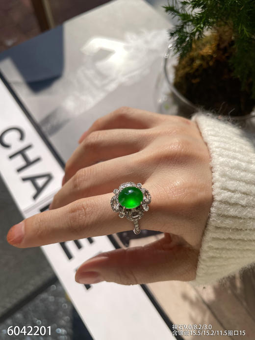 6042201，蛋面戒指。具体价格微信咨询 商品图3