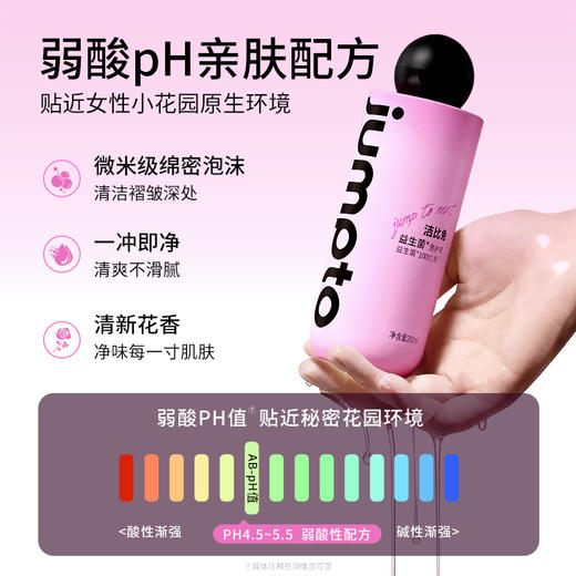 洁比兔私处洗护液日常温和洗护清洁去味平衡菌群私密处清洗液 商品图4