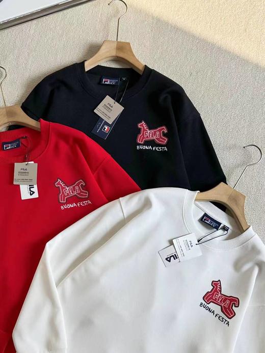 F011612马上起飞抓马卫衣男女情侣款圆领卫衣26春新年针织上衣 商品图3