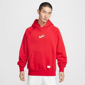 【春上新】【8.8折】7楼NIKE耐克男卫衣马年新年款飞马刺绣红色连帽针织套头衫IQ3707-657吊牌价649折后价571