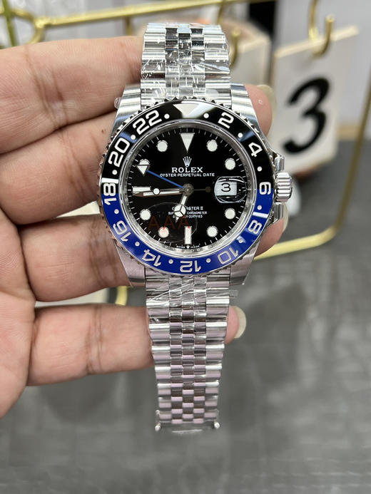 Vs国米圈『蓝黑圈➕格林尼治』巅峰复刻！VS 劳力士GMT格林尼治米兰圈震撼登场，在复刻腕表领域，细节与品质的较量永无止境。VS 全新力作——劳力士GMT格林尼治米兰圈，搭载丹东3285机芯❕❕❕ 商品图8