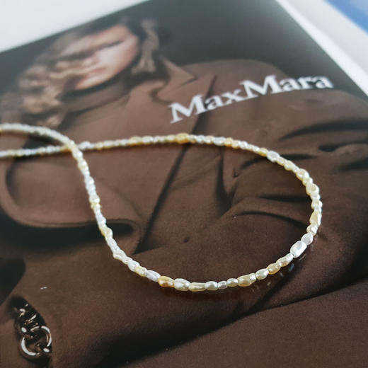 【天然正品】AU750黄金镶天然混彩巴洛克海水珍珠小米珠项链42CM（长度可调节）311225NJM67特价：520 商品图5