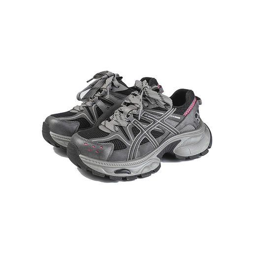 【上新】伊伴2026春季耐穿耐磨吸模大底潮酷增高老爹鞋B26172205 商品图5