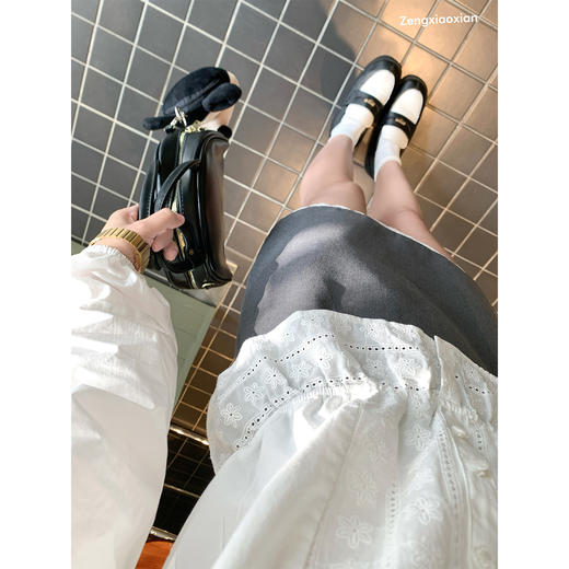 <曾小咸推荐>4.10现货秒杀 ！微信超特价！韩系蕾丝长袖衬衫 日常179.99 立减100 秒杀79.99！！ 商品图4