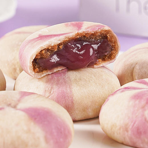 【新鲜直达❗️山药蓝莓流心饼】甄选品质原料制作，软糯Q弹 馅料满满 四层用料 一口爆浆 紫薯果香国潮糕点休闲小零食 商品图2