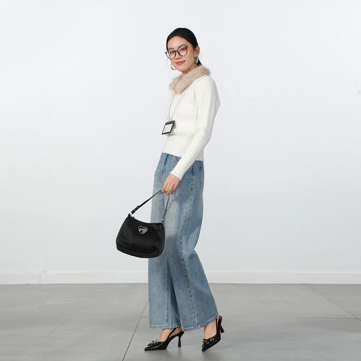 极简毛领麻花毛衣-纪念日百货门店同款168794895 商品图3