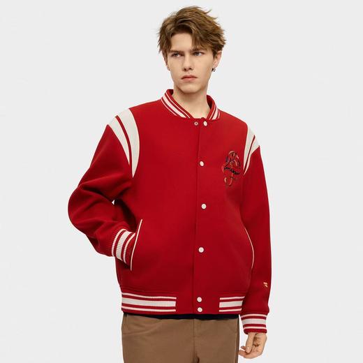 【春上新】【新品】6楼FILA FUSION马上起飞丨Dimitri联名男外套红色棒球服贵气新衣吊牌价1680 商品图1