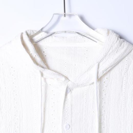 2627SDSA男士秋冬新款痞帅男装简约时尚纯色刺绣纽扣连帽衬衫百搭休闲 商品图1