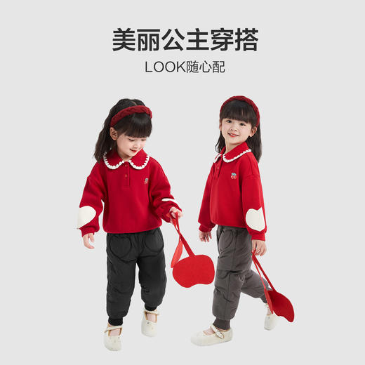 笛莎Deesha  女童羽绒裤2025年冬季新款小女孩宝宝儿童加厚保暖长裤 商品图2