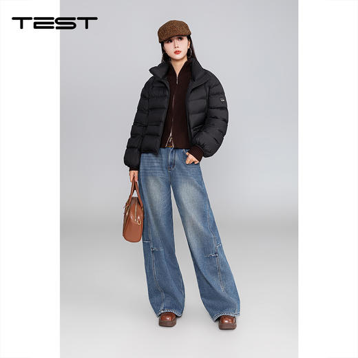 冬上新立领加厚保暖宽松显瘦冬季百搭棉服2254223 商品图1