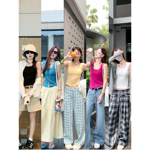 <曾小咸推荐>韩系甜辣风小众纯欲感背心 商品图4