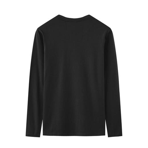 GXG男装【100%棉】25春季圆领简约百搭舒适男式休闲长袖T恤K&C 商品图1