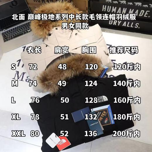 F011601极地系列中长款毛领连帽羽绒服男女同款 商品图14