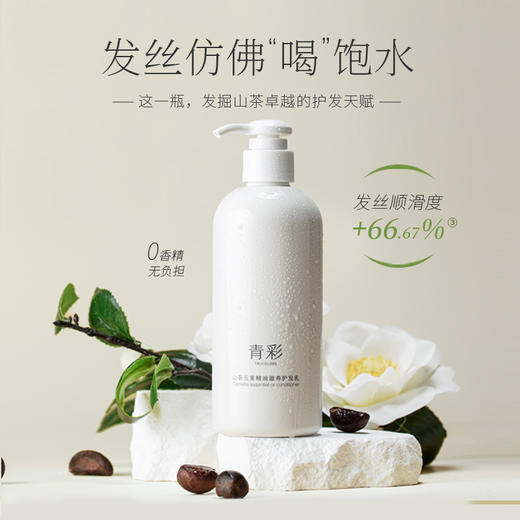 26年10月到期 青彩山茶五重精油滋养护发乳改善毛躁顺滑柔顺护发素养护受损干枯 商品图0