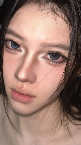 【满着色】Supercolor 细腻巨蟹 日抛直径14.5mm日常美瞳 蓝色