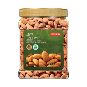 京东京造原味巴旦木仁1kg 每日坚果炒货扁桃仁杏仁零食量贩装年货礼盒 /休闲食品 /坚果炒货 /巴旦木/桃仁