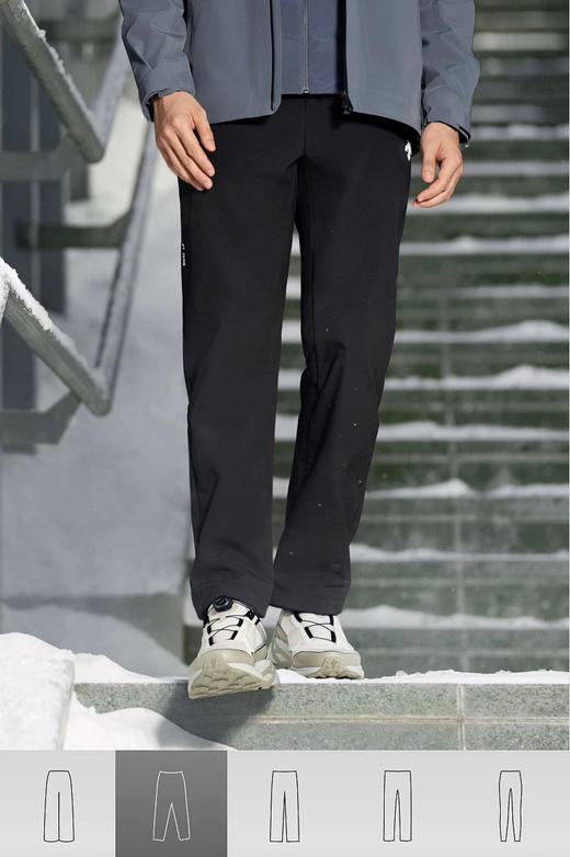 原单dst迪家男士加绒梭织长裤011602 商品图3