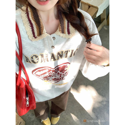 <曾小咸推荐>现货秒杀 ！微信超特价！韩系针织翻领加绒卫衣 日常219.99 立减120 秒杀99.99！！ 商品图4